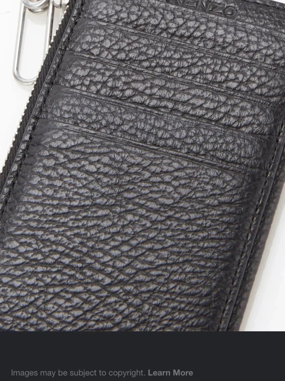 Kenzo leather men’s zip wallet
